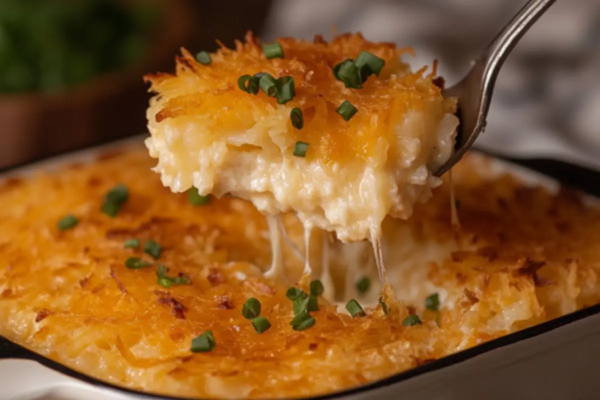 What is Cracker Barrel Hashbrown Casserole made of?