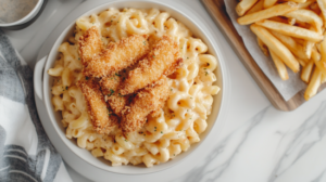 Close up of Chick-fil-A mac and cheese.