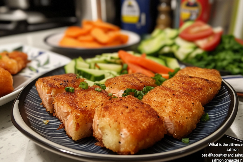 What is the difference between salmon patties and salmon croquettes?